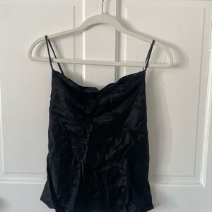 NWT ZARA Black Satin Cami